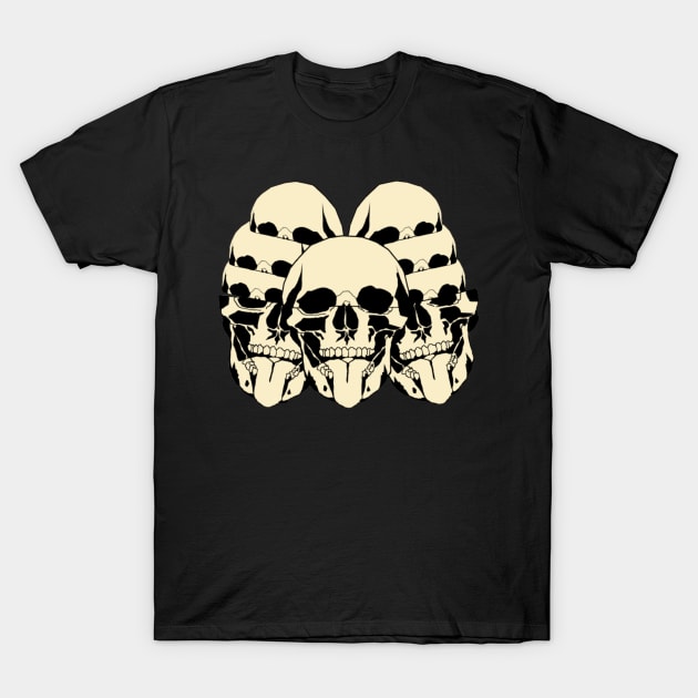 group of skulls T-Shirt by dadesignerhimself